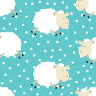 Vector funny sheep