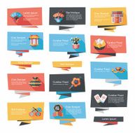 Chinese New Year flat banner background set eps10 N26