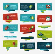 Chinese New Year flat banner background set eps10 N29