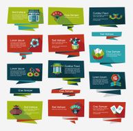 Chinese New Year flat banner background set eps10 N31