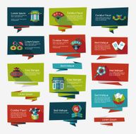 Chinese New Year flat banner background set eps10 N33