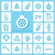 Christmas icons set N16