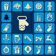 Christmas icons set N23