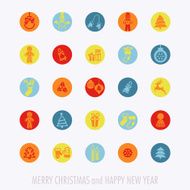 Christmas icons set N27