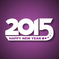 Happy new year 2015 greeting card N5