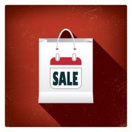 Christmas sales shopping bag concept design for promotion and advertising