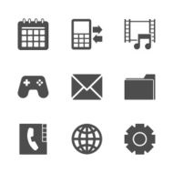 Phone Menu Icons Set