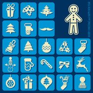 Christmas icons set N34