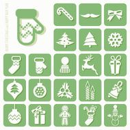 Christmas icons set N35