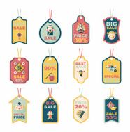 Chinese New Year tag flat banner background set eps10 N61
