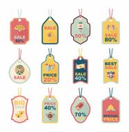 Chinese New Year tag flat banner background set eps10 N63