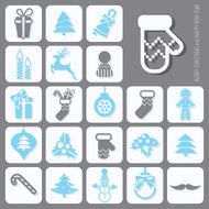 Christmas icons set N36