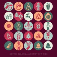 Christmas icons set N37