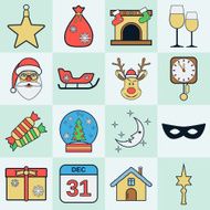 Christmas icons collection N2