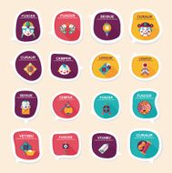 Chinese New Year bubble speech flat banner design flat eps10 N4