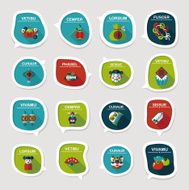 Chinese New Year bubble speech flat banner design flat eps10 N29