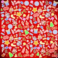 Vector christmas icon of background N5