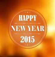 New Year poster with wishes