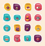 Chinese New Year bubble speech flat banner design flat eps10 N56