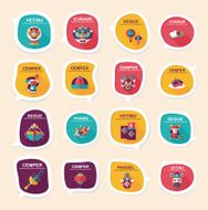 Chinese New Year bubble speech flat banner design flat eps10 N59