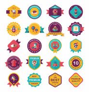 Chinese New Year poster flat banner design background set N61