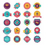 Chinese New Year poster flat banner design background set N65