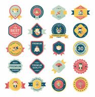 Chinese New Year poster flat banner design background set N73