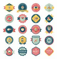 Chinese New Year poster flat banner design background set N75