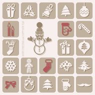 Christmas icons set N40