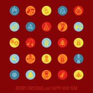 Christmas icons set N42