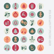Christmas icons set N44