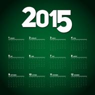 Simple 2015 Calendar Background card design N5