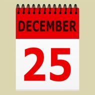 December 25 on the calendar