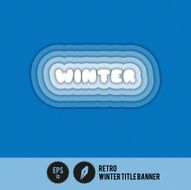 Retro Winter Title Banner