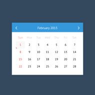 Calendar page for February 2015 N5