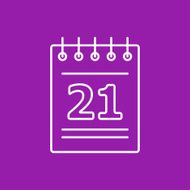 Vector calendar icon Eps10 N5