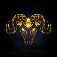 gold goat symbol