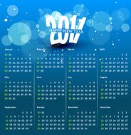 colorful calendar design N4