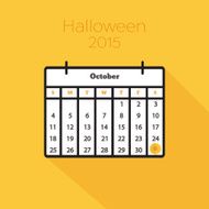 Flat holiday calendar icon N11