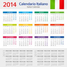 Italian Calendar Calendario Italiano 2014