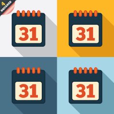Calendar sign icon 31 day month symbol N2