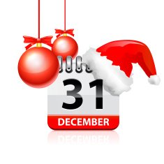 Christmas calendar Vector