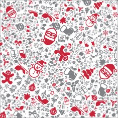 Christmas background with christmat icon element