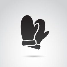 Winter gloves icon