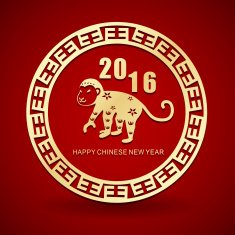 Happy Chinese new year monkey