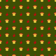 Cartoon seamless pattern with monkey N7