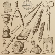 Vintage Contours of Stationery
