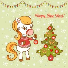 Christmas card with textbox
