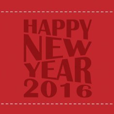 2016 Happy new year greeting card Vector illustration Eps 10 N3