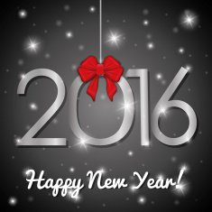 Happy new year colorful card
